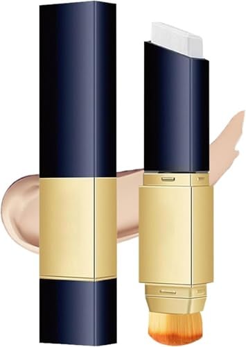 2 In 1 Mehrzweck Feuchtigkeits Foundation Stick, Color Changing Foundation Stick, Wasserfest Langanhaltend Schweißfest, für Natürliches Makeup, Effektiv Bedecken Dunkle Ringe (Naturlich)