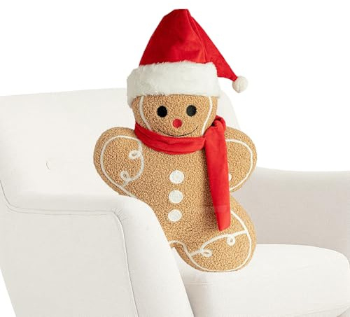 Plüsch Brezel - Weiches Weihnachtskissen, festliches Sofa - | Urlaubstisch Design, komfortable Schlafzimmer -Annehmlichkeit, lustiges Wohnzimmer Saisonales Sofa Couch Auto Stuhl