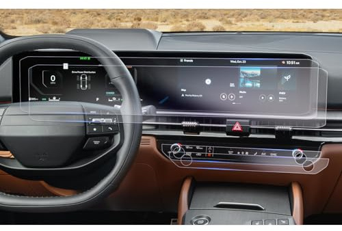GAFAT Kompatibel mit Facelift 2025 Kia EV6 GT Line 2026 2027 12,3 Navigation + Klimaanlage Schutzfolie, Nano Displayschutzfolie Touchscreen, EV6 Zubehör 2026, 6H Anti-Kratzen (4 Stück)