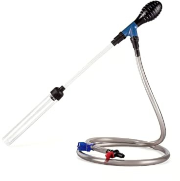 BEGONDIS Aquarium Gravel Cleaner and Water Changer 2-in-1, 200cm Siphon Vacuum with Hand Pump, Fish Tank Cleaning Kit for Freshwater and Saltwater Tanks