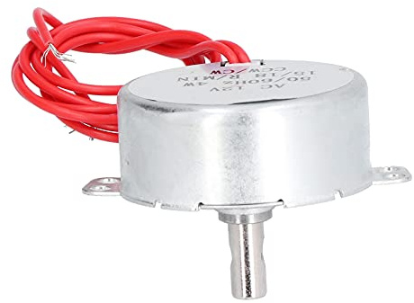 Cocoarm Synchronous Gear Motor Aluminum Brass Electric Synchronous Motor Set AC12V 4W 15 18RPM CW CCW Rotation Low Noise High Torsion for Fans Heaters Display Stands