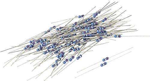 TRU COMPONENTS TC-MF0W4FF4704KIT203 Metallschichtwiderstand, 4,7 m, axialer Ausgang 0207, 0,25 W, 1%, 100 Stück