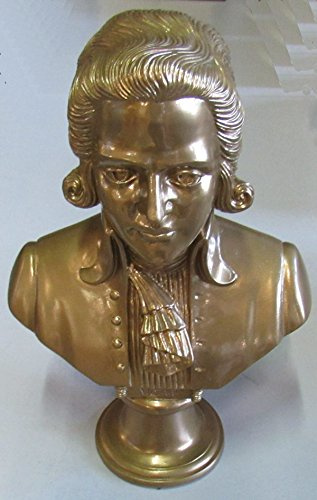 Büste Komponist Mozart Gold bronziert (31 cm)