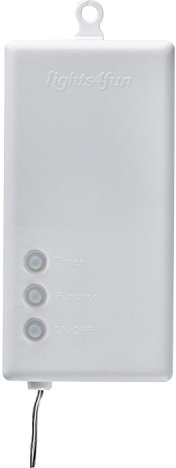 Lights4fun Outdoor White Battery Box Type D with Timer 8 Lighting Functions Essential Range