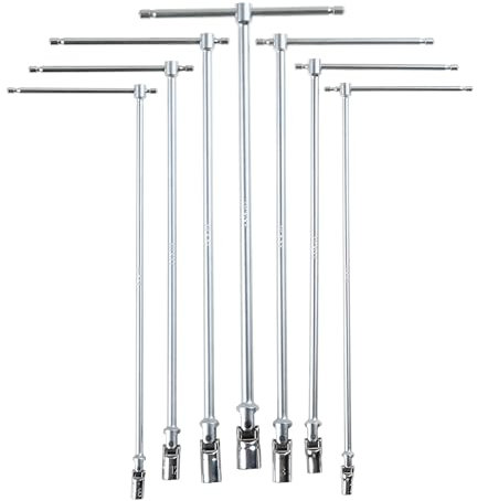 Beta 952/S10 - Serie di 10 chiavi a T con bussola esagonale snodata (art. 952)