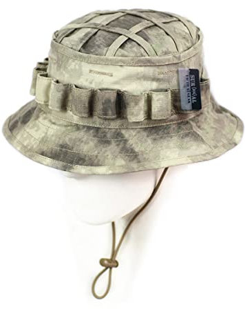 ZAPT Boonie Hat Military Camo Cap Hunter Sniper Ghillie Bucket Hats Adjustable Jungle Busch Hat, Au Camo, Einheitsgröße