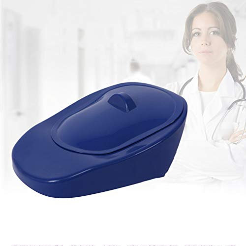 YNGJUEN Einfach Zu Säubern Einfach Zu Verwenden Fraktur-Bettpfanne Pipi Halter Defäkationsgerät Deodorant Tragbar Wiederverwendung Unisex Contour Bettpfannen Blau