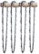 4 Chaînes adapté pour Stihl MS391 | 50cm 3/8 72M 1,6mm