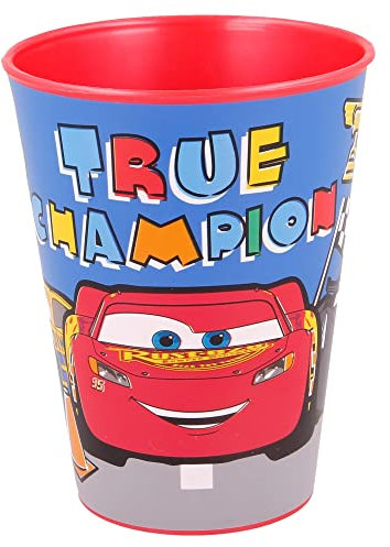 GOBELET RÉUTILISABLE pour Enfants en Plastique sans BPA 260 ML | Cars Lets Race