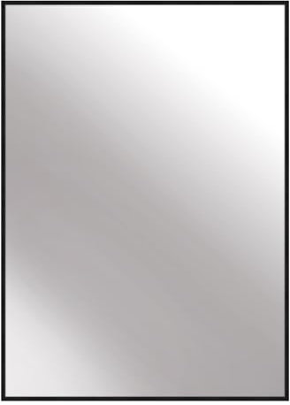 nielsen HOME Wandspiegel, 50 x 70 cm, Aluminium, Schwarz matt, Spiegel für alle Wohnbereiche, Hoch- & Querformat, anpassbare Aufhänger, Alpha