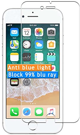 Vaxson 4 Stück Anti Blaulicht Schutzfolie kompatibel mit Apple iPhone 7 plus / 8 Plus Bluelight folie folien Displayschutzfolie ( nicht Panzer Schutz Glas folie SchutzGlas nicht PanzerGlas ) Neue