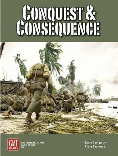 GMT Games, Conquest and Consequence, Card Game, Ages 12+, 2-3 Players, 240-360 Minutes Playing Time, Multicolor (GMT2117)