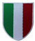 TOMASELLI MERCERIA Applicazione Scudetto Termoadesiva Ricamata Patch Bandiera Italia 4x5 Cm