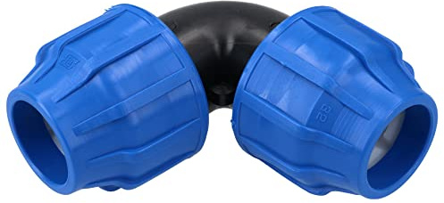 32 x 32mm MDPE Elbow 90 Degree Compression Coupling Fitting Connector