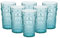 PRISMA - Pack de 6 Uds de vaso de Plastiresist de 750 ml color azul hielo. tamaño grande, reutilizable, apto para piscina
