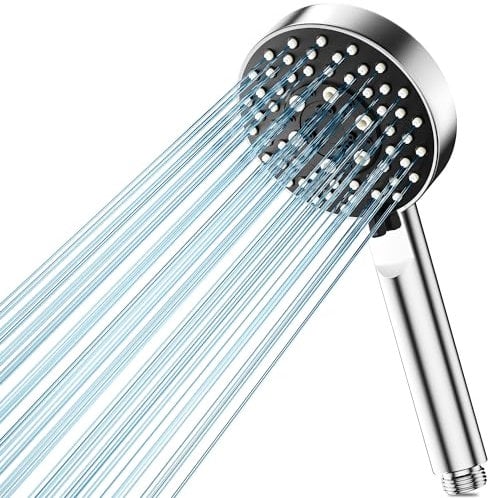 Magichome Duschkopf,Hochdruck Duschkopf Wassersparend mit 5 Strahlarten, Duschkopf Druckerhöhend Turbogeladenes Design Hochdruck Handbrause Dusche für Baden