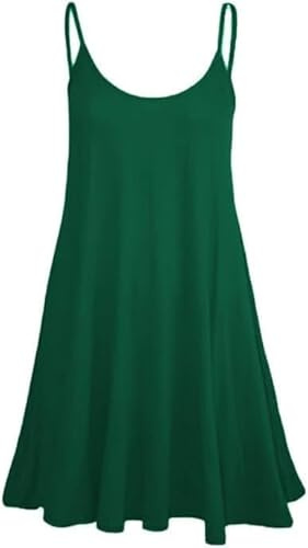 Prime fashions Ladies Camisole Cami Flared Skater Womens Strappy Vest Top Swing Mini Dress