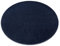 Teppich Softy dunkelblau, runder, glatt, einfarbig, für Zimmer, Wohnzimmer, Schlafzimmer, Kreis 200 cm