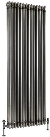 Milano Windsor Raw Metal Cast Iron Style Vertical Triple Column Radiator - 1800mm x 650mm
