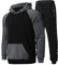 Viunychn Jogginganzug Herren Set Einfarbig, Trainingsanzug XL Sportanzug Kurz Slim Fit Freizeitanzug Elegant Activewear Hausanzug Winter Kuschelig Tracksuit