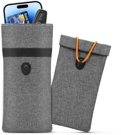 Viitech Signal Blocker Tasche, 18 x 9,5 cm Oxford-Stoff RFID Strahlenschutz-Tasche, RFID Blocker Anti-Tracking Anti-Spionage Anti-GPS für ID-Karte/Bankkarte Autoschlüssel