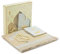 ihvan online Gebetsgeschenk Set für Männer und Frauen, Muslimischer TAFT Gebetsteppich, Yaseen Buch, Salah Matte, Perlen Rosenkranz, Islamisches Geschenk für Ramadan & Eid & Mitgift, Beige
