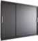 Easy4You L2 250 cm Schwarz Schiebetüren Kleiderschrank 250x215x58 cm Schlafzimmermöbel, Aufbewahrung - Mehrzweckschrank - Farbe: Schwarz