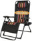 T-ZBDZ Chaise Longue de Jardin Pliable Transat Bain de Soleil Inclinable, Chaise Longue Pliante avec Porte-Gobelet, Fauteuil Relax Jardin Dossier réglable pour Extérieur Terrasse, Noir
