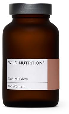 WILD NUTRITION Food-Grown® Natural Glow | Supports Collagen Formation and Skin Pigmentation | Supports Skin, Hair and Nail Health | Melaline, Biotin, Vitamin C and E | 60 Capsules