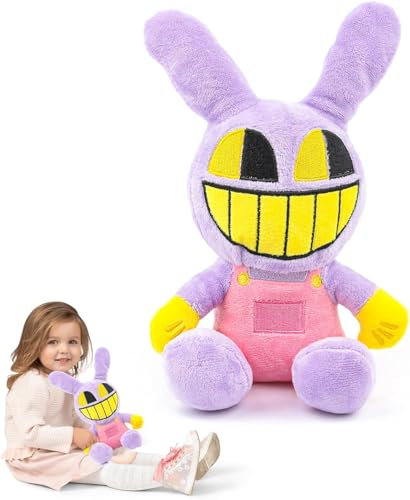 26cm Digital Circus Plüsch, Hasen Figuren Plüschpuppe, Amazing Pomni Jax Kuscheltier, Pomni Plushies Toy, Puppen Spielzeug, Circus Plush Dekoration für Jungen Mädchen Geburtstagsgeschenke