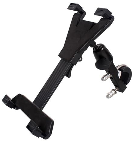 POENVFPO Fahrrad-Tablet-Ständer, Hochfeste Fahrrad-Lenker-Tablet-Klemme aus Aluminiumlegierung und Kunststoff für Rohre mit 20–40 Mm Durchmesser