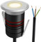 SSC-LUXon JAVO Mini Bodeneinbaustrahler Aussen 230V Boden Spots LED warmweiß - Boden Einbauleuchte IP67 Silber Aluminium Ø 47mm