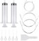 11 Pz Kit Pulizia Frigorifero Foro di Scarico: Siringa per Pulire Frigorifero, Spazzolas di Pulizia del Foro di Scarico del Frigo, Tubo Pulizia Frigorifero per Frigorifero Lavello