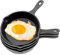 Xaztr 4 Pack Mini Cast Iron Skillet, 4 inch Small Cast Iron Frying Pan Cast Iron Egg Skillet Nonstick Frying Pan for Indoor Outdoor Restaurant Kitchen, Black