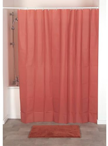 Tendance - Rideau de douche peva 180x200cm - terracotta