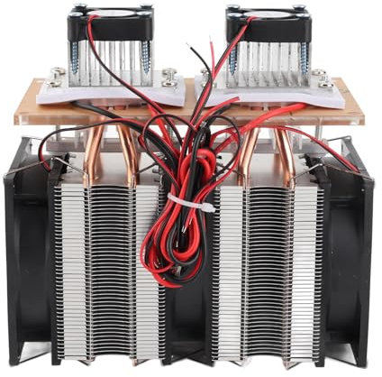 Baxnore 144W Doppelkerne Peltier Kühler, Halbleiterkühlsystem mit 12706A -Kühlplatten für Mini -Kühlschrank -Pet -Klimaanlagen