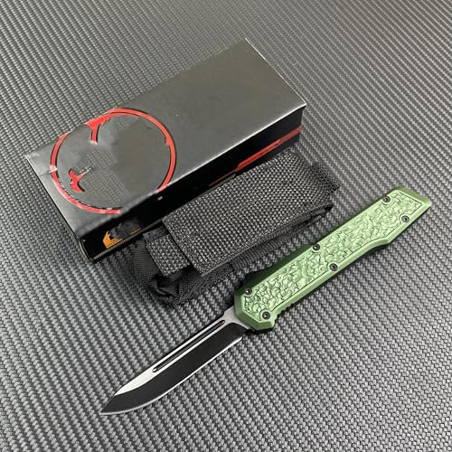 Couteau à Lame Rétractable Professionnel en M390 - Poignée Aluminium Léger - 58-60HRC - Design Compact (A1)