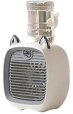 reamhome Mini climatiseur portable 1200 mAh, humidificateur, purificateur, 3 vitesses, 2 modes, ventilateur de table USB, pour voiture, maison, D