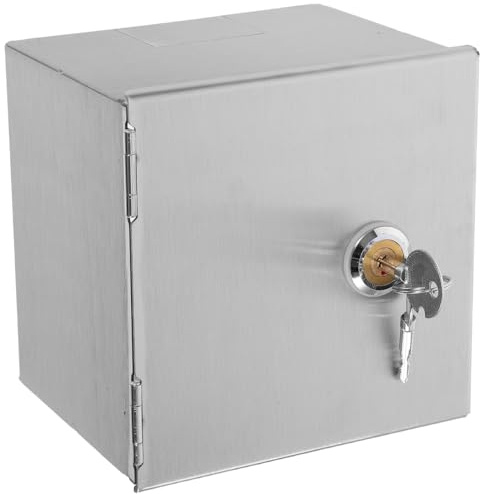 Stainless Steel Lockable Socket Cover for Type Switches Childproof Dustproof and Tamper Resistant Wall Outlet Protector for Home and Office Use