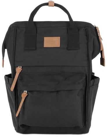 flora & co Sac à Dos Pour Ordinateur 15.6 Pouces - Sac en Toile Résistant Imperméable - Grande Capacité Pour École Affaire Voyage Quotidien - Tendance Fonctionnel