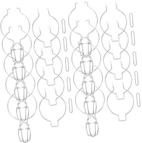 Boucle de Verrouillage Métallique pour Bocal 10pcs Acier Inoxydable Argenté | Pot, Clip de Scellage Métallique, Collier de Serrage pour Joints Bocaux