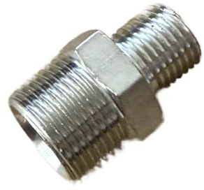 VerdureJ M8 M10 M12 M14 M16 M18 M20 Metrisch Auf 1/8'' 1/4'' 3/8'' 1/2'' BSPP Außengewinde Messing Vernickelt Rohr Fitting Adapter Stecker(M8x1,1/4)