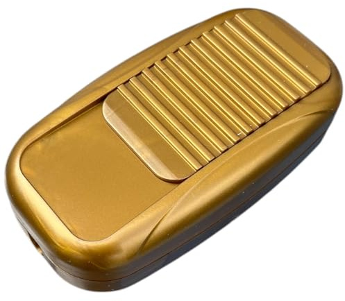 LED Dimmer 1–100W 230V Gold Fußdimmer TRADIM 631044 Phasenabschnitt Schnurzwischendimmer