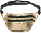 styleBREAKER Gürteltasche im Metallic Look und Reißverschluss, Bauchtasche, Hüfttasche, Damen 02012243, Farbe:Gold