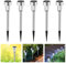 LEDGLE Solarleuchte Garten LED Solarlampe Außen aus Erdspieß Edelstahl Aussenleuchten Solar Wegbeleuchtung IP44 Wasserdicht für die Hinterhöfe, Gärten, Rasen,5 Stück