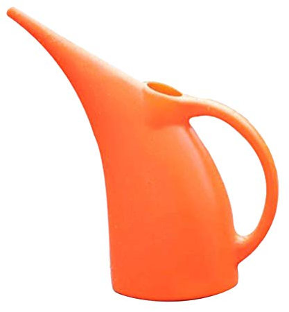 Fenteer Vintage Gießkanne für Zimmerpflanze Hängepflanzen und Outdoor Garten, 2L Orange