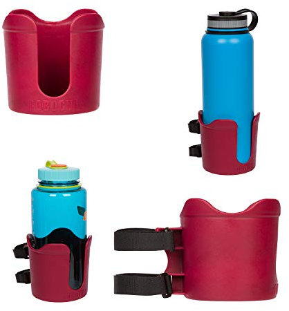 ROBOCUP Plus, (RED), Add-On Accessory XL Extension Cup Holder, Larger Drink Capacity, Perfect for Boats, Golf Carts, Walkers, Wheelchairs and Work. (Includes 1)