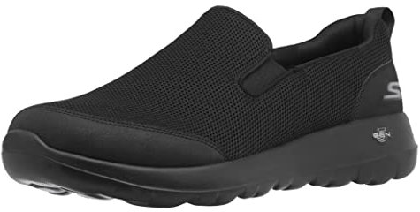 Skechers Men's Go Max Clinched-Athletic Mesh Double Gore Slip on Walking Shoe, Black, 11 UK