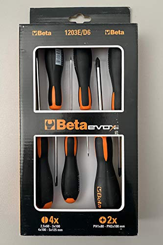 Beta - 1203E/D6-JUEGO DE 6 DESTORNILLADORES