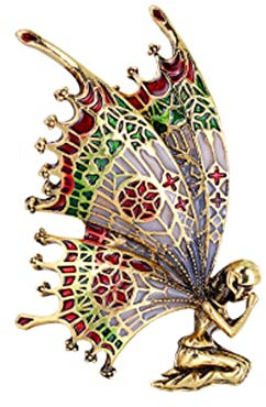 ARFUKA Brosche Retro Schmetterling-Engel Brosche Pins Anstecknadel für Kleidung Taschen Jacken, Geburtstag Weihnachtsgeschenke für Männer und Frauen